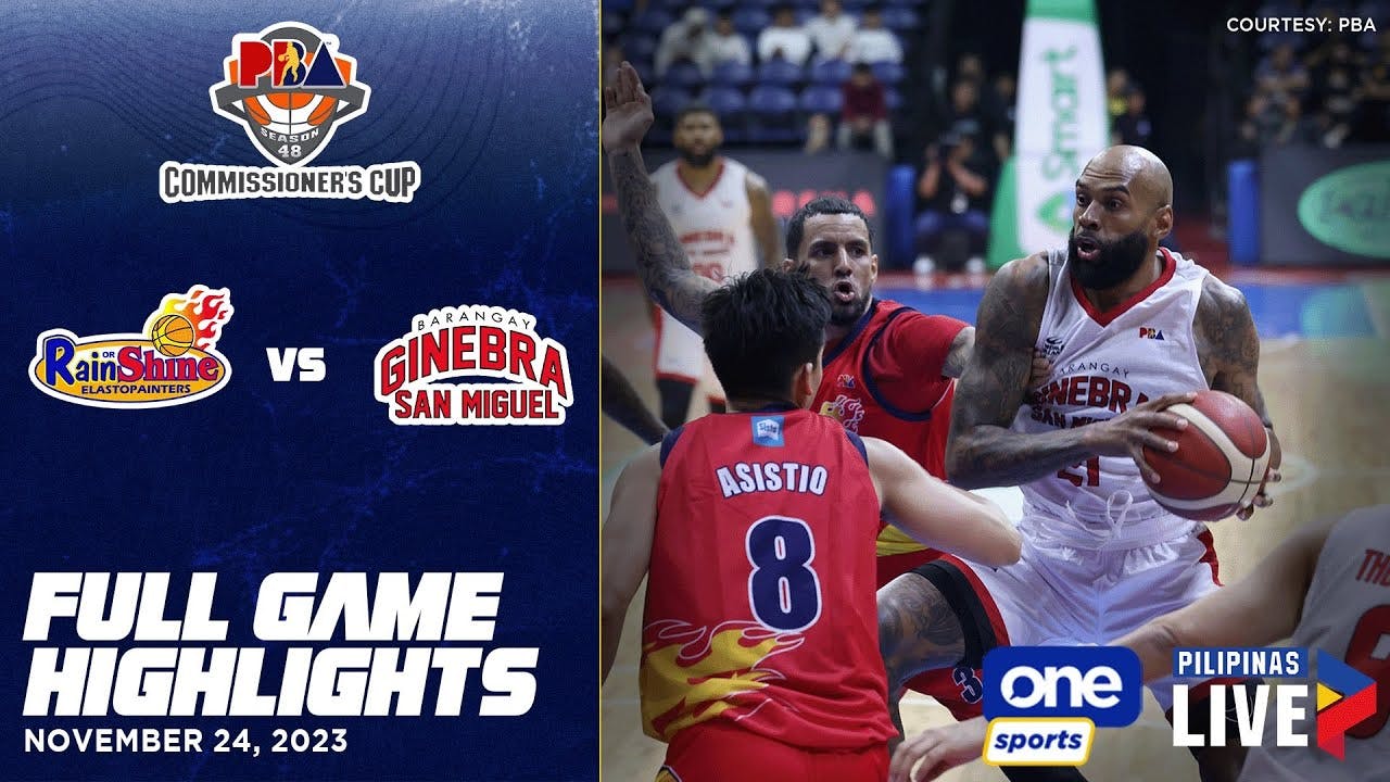 Ginebra grabs bounce back victory after escaping Rain or Shine in PBA Commissioner